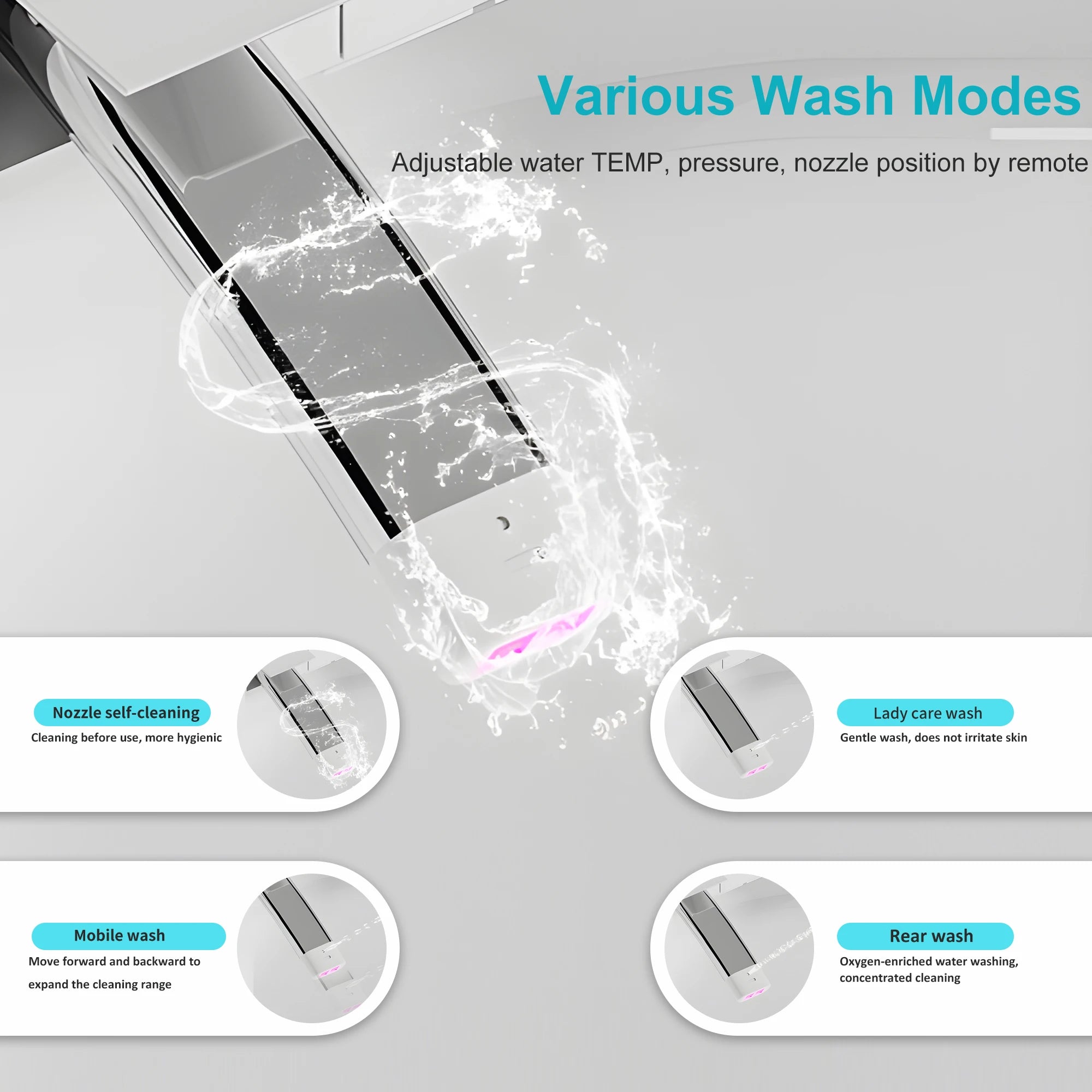 Smart Toilet Built-in Bidet For Bathrooms
