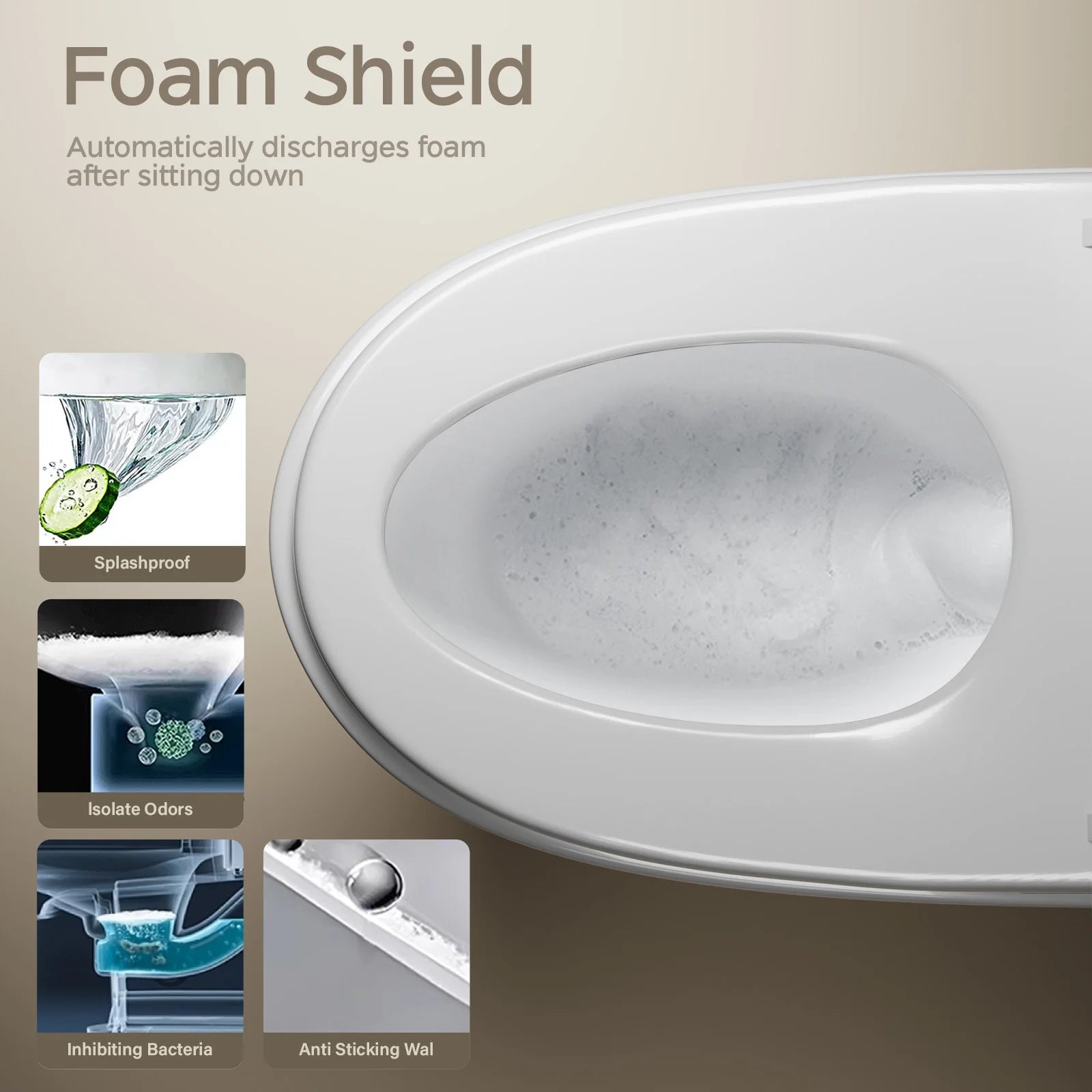 Smart Toilet Built-in Bidet For Bathrooms