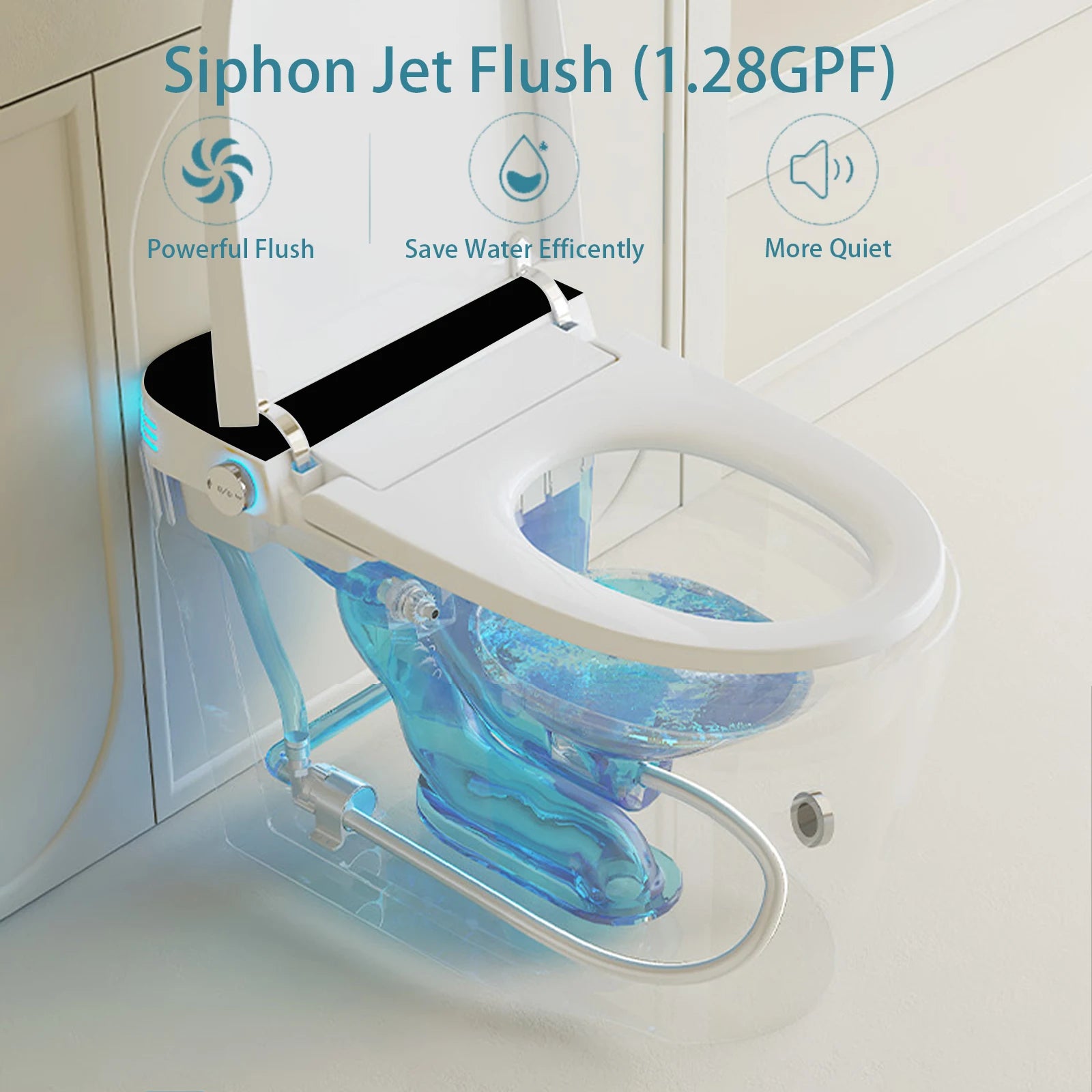 Smart Toilet Built-in Bidet For Bathrooms