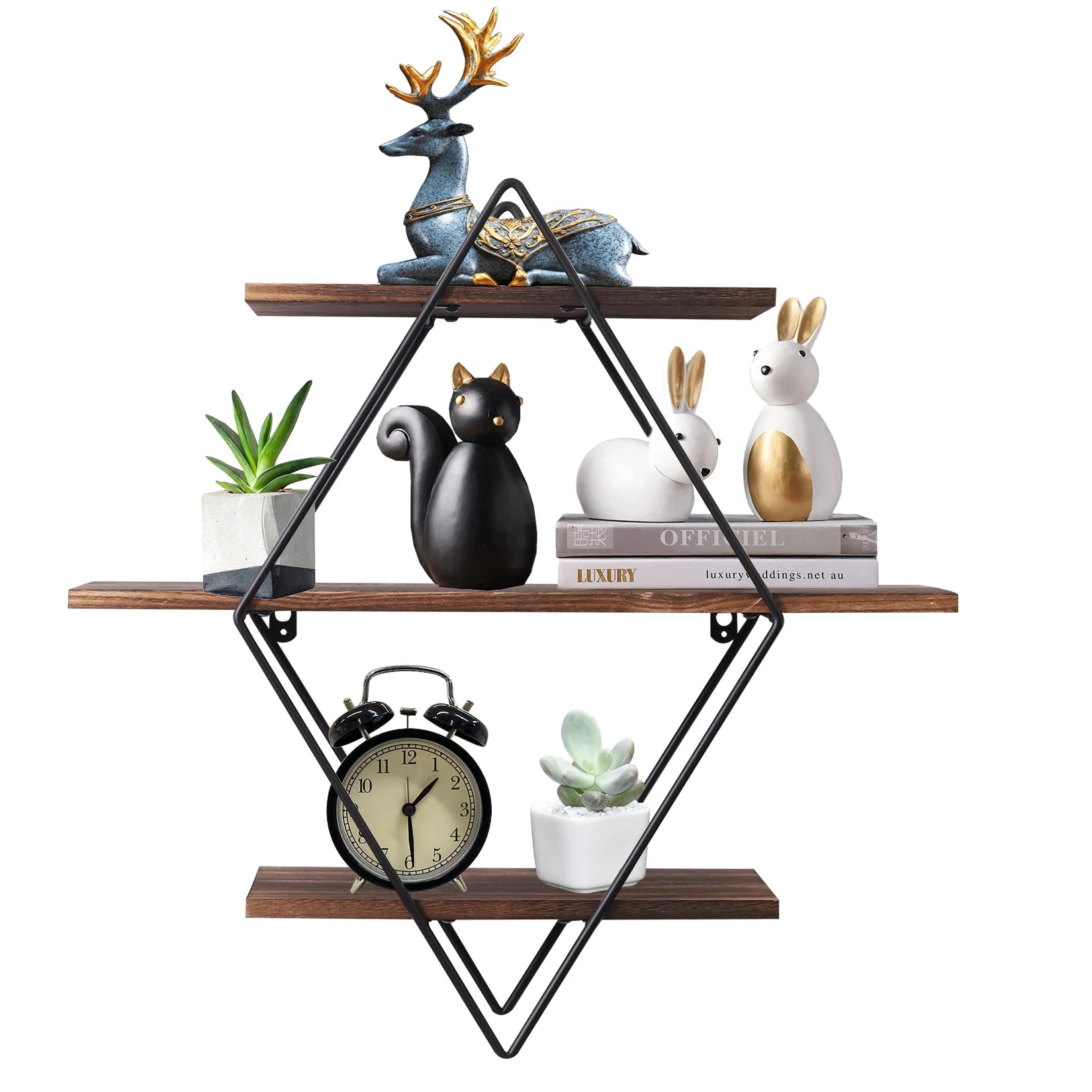 3 Tier Floating Shelf Heavy Duty