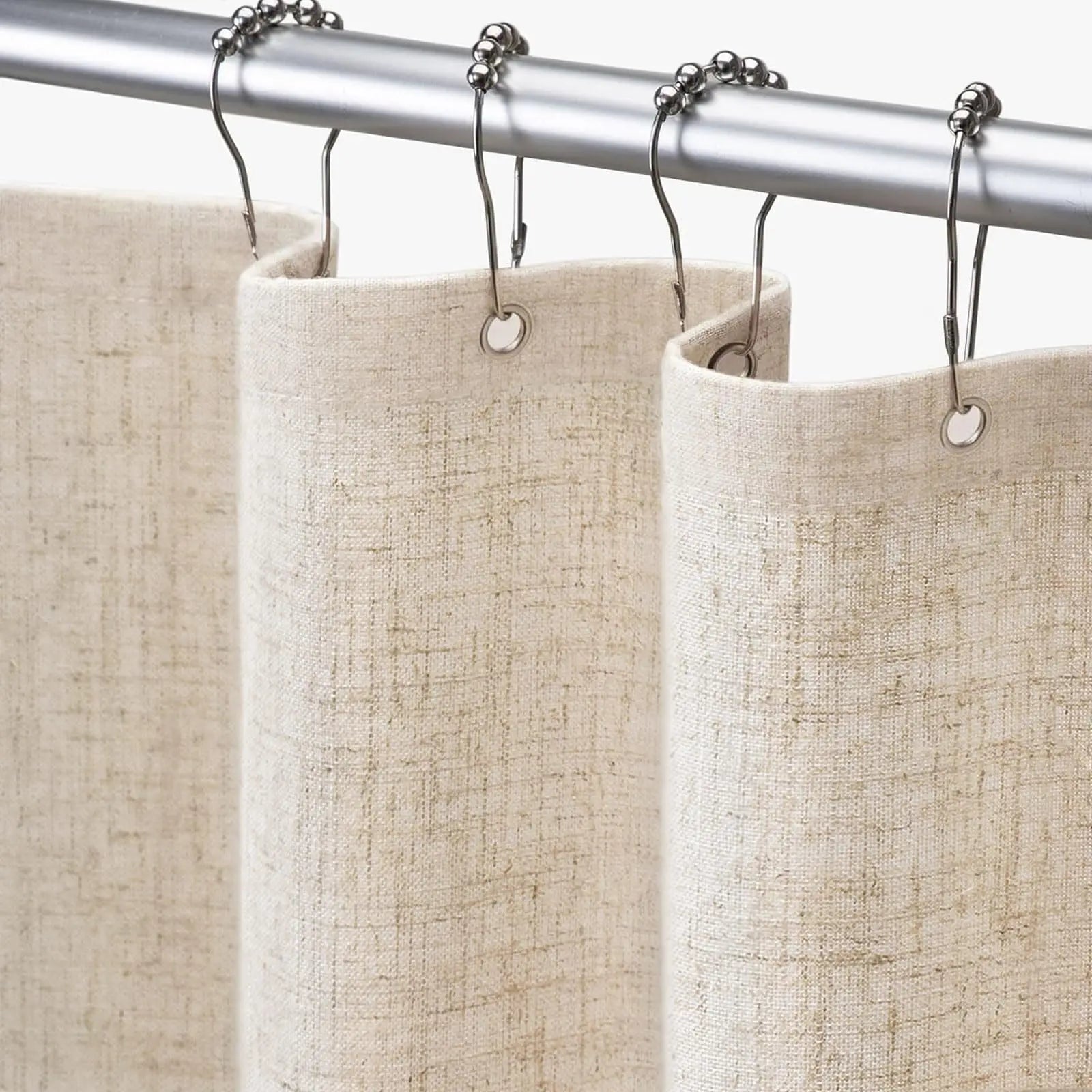 Shower Curtain Beige Boho Farmhouse