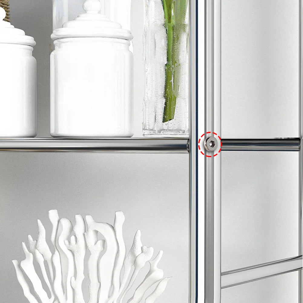 Metal Bathroom Shelves with Paper Holder