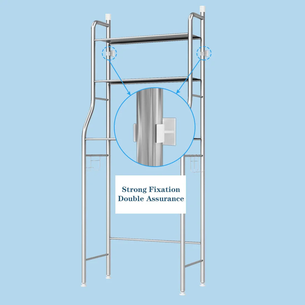 Metal Bathroom Shelves with Paper Holder