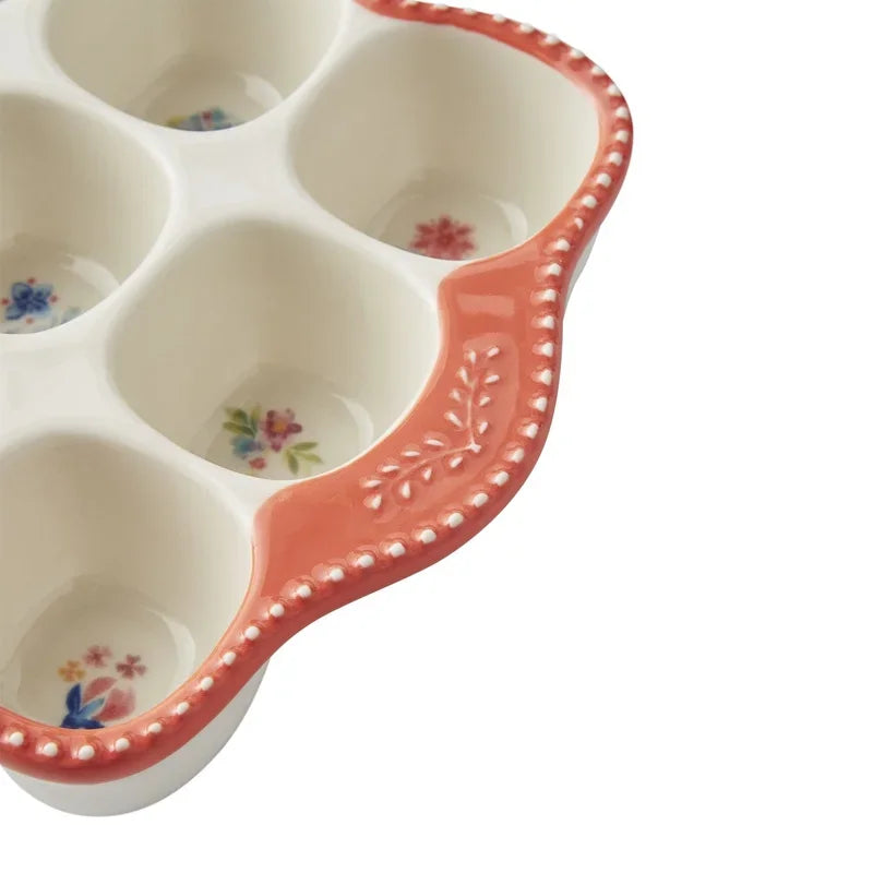Stoneware Rustic Egg Holder
