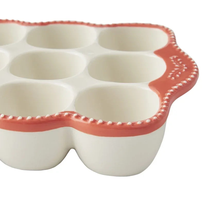 Stoneware Rustic Egg Holder