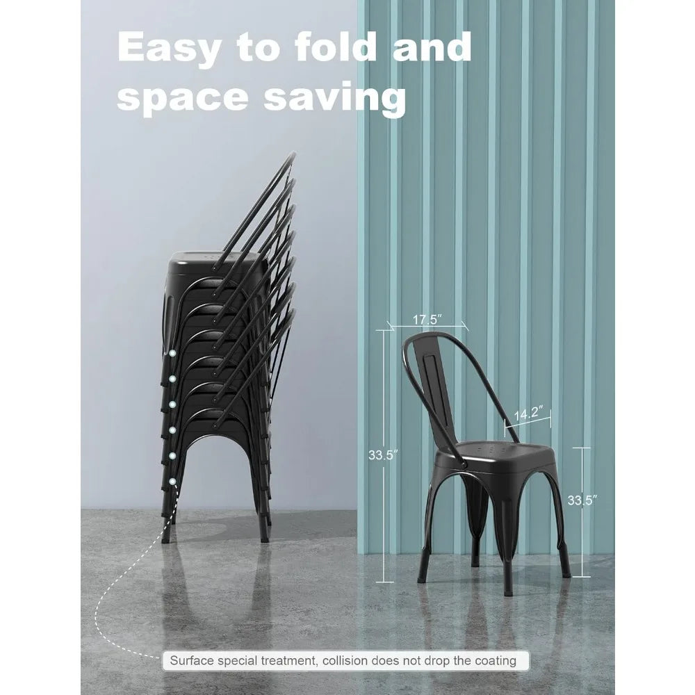 Metal Dining Chair Farmhouse Style