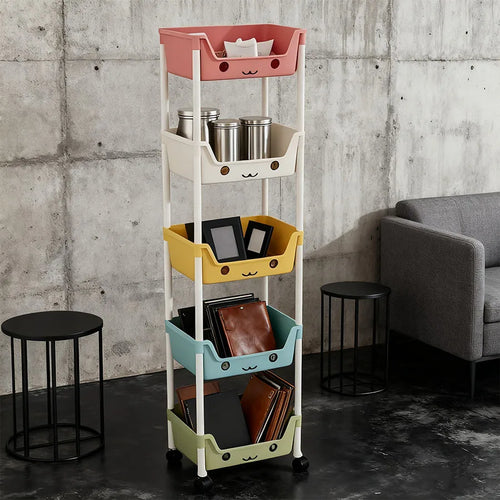 3/5-layer plastic storage rack