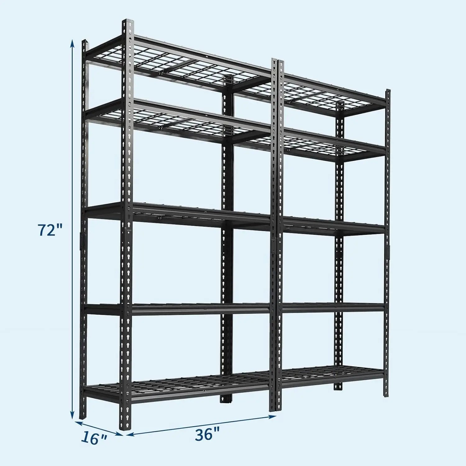 Heavy Duty 5 Tier Storage Shelves