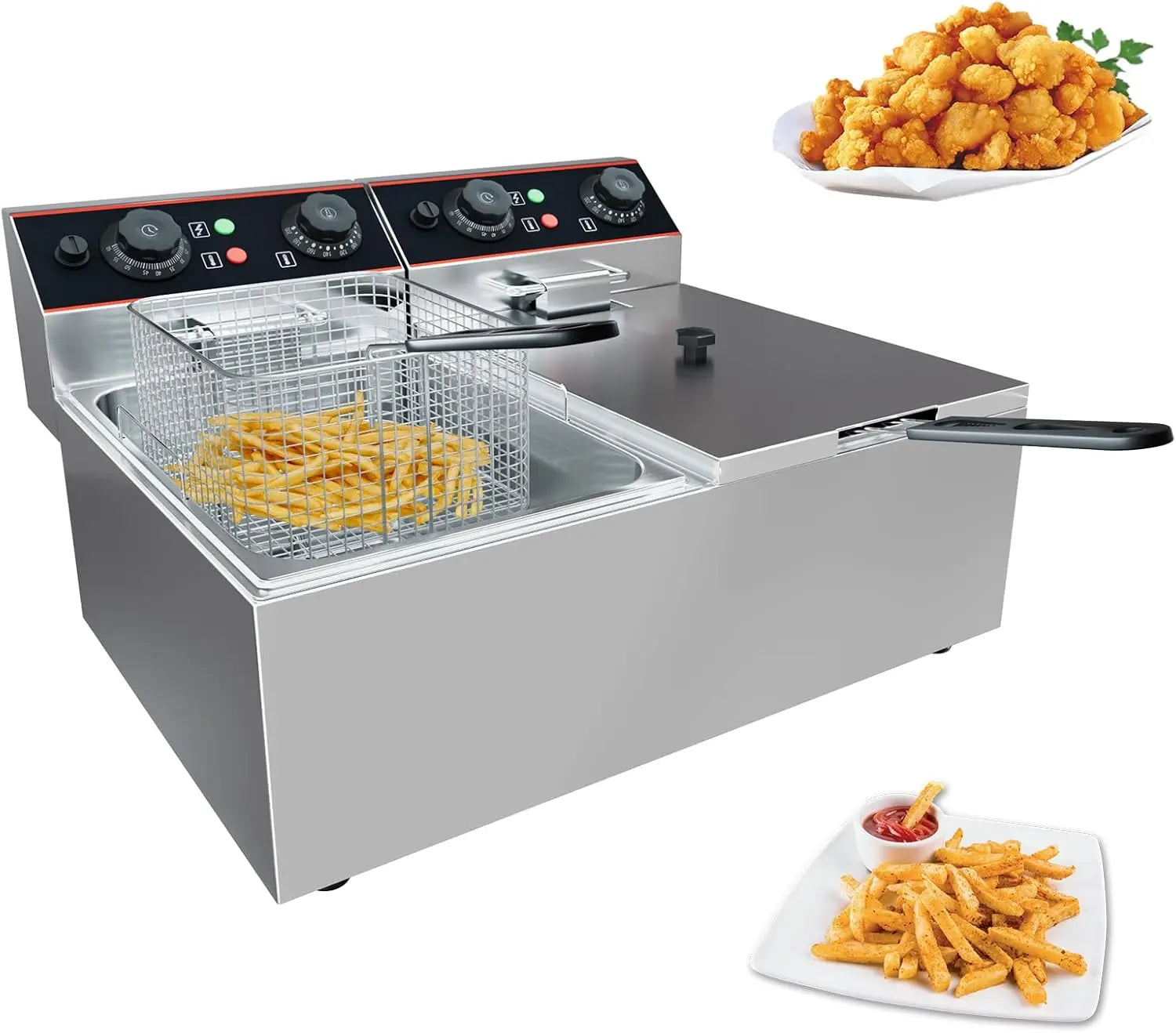 Commercial Electric Deep Fryer with Baskets
