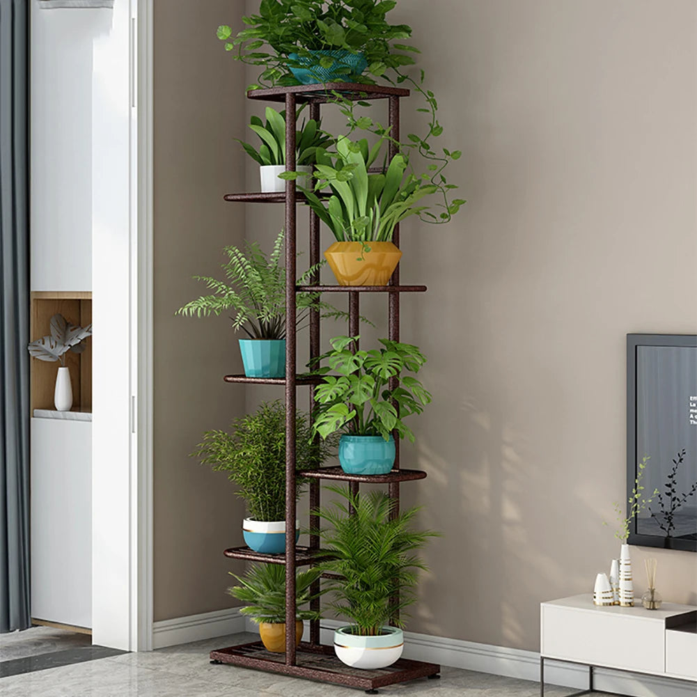 Metal Tiered Shelf Plant Rack for Patio Indoor Outdoor