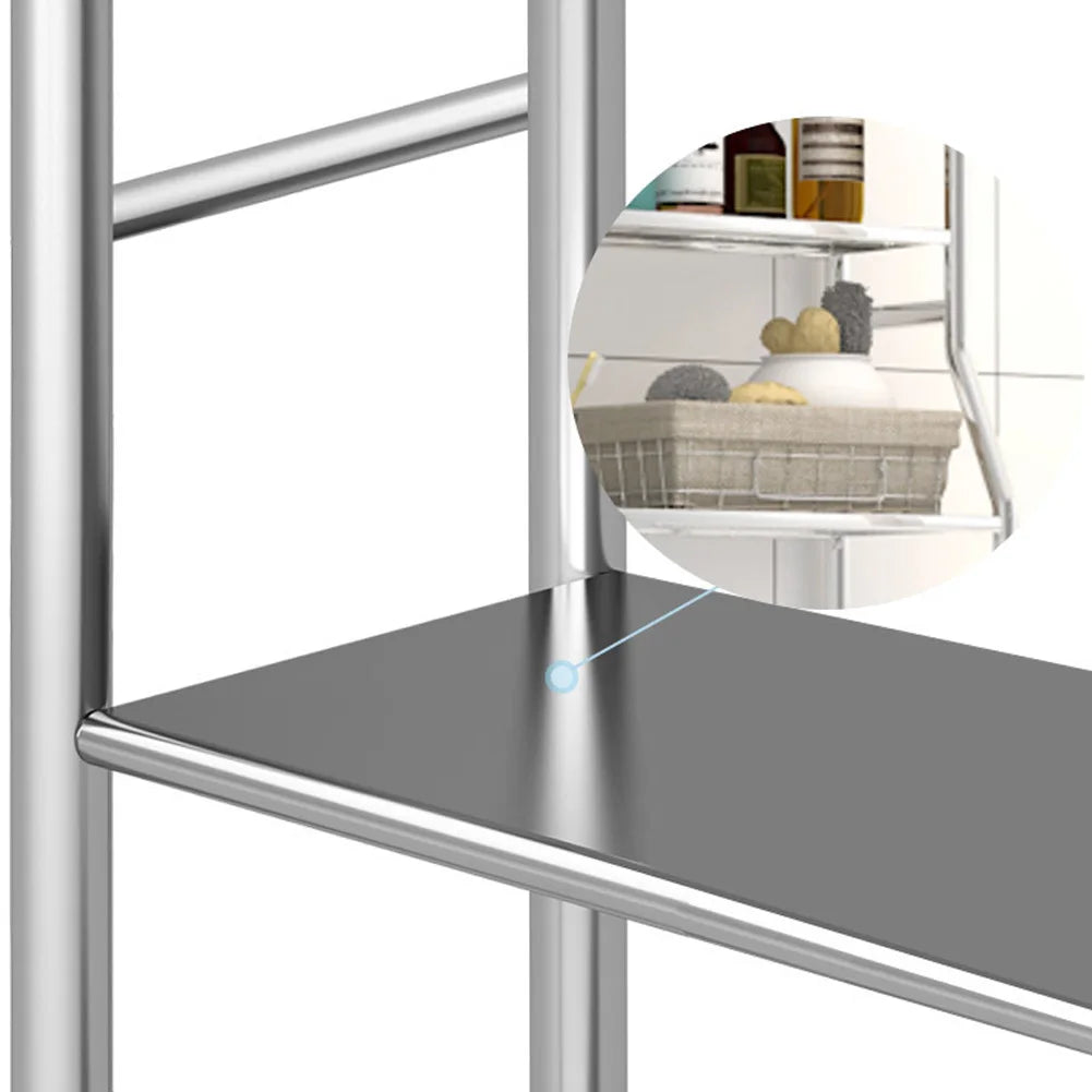 Metal Bathroom Shelves with Paper Holder
