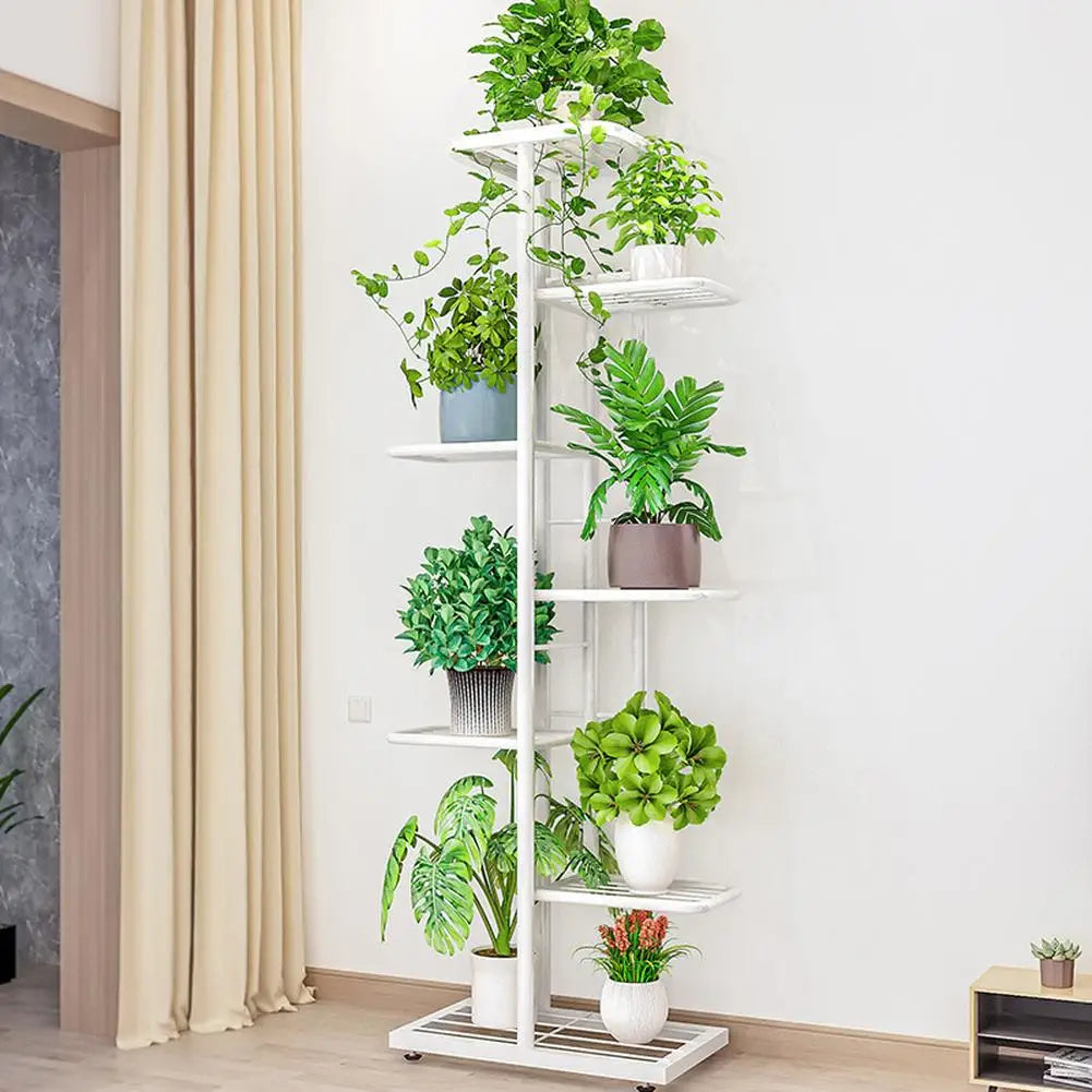 Metal Tiered Shelf Plant Rack for Patio Indoor Outdoor