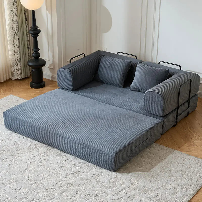 79'' Boneless Couch Foldable Convertible Futon Sleeper