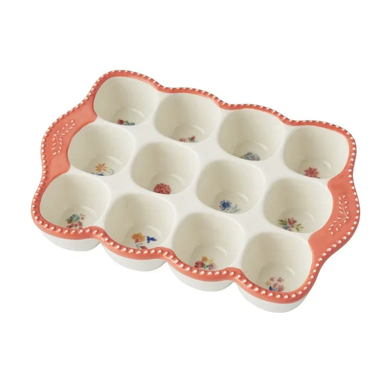 Stoneware Rustic Egg Holder