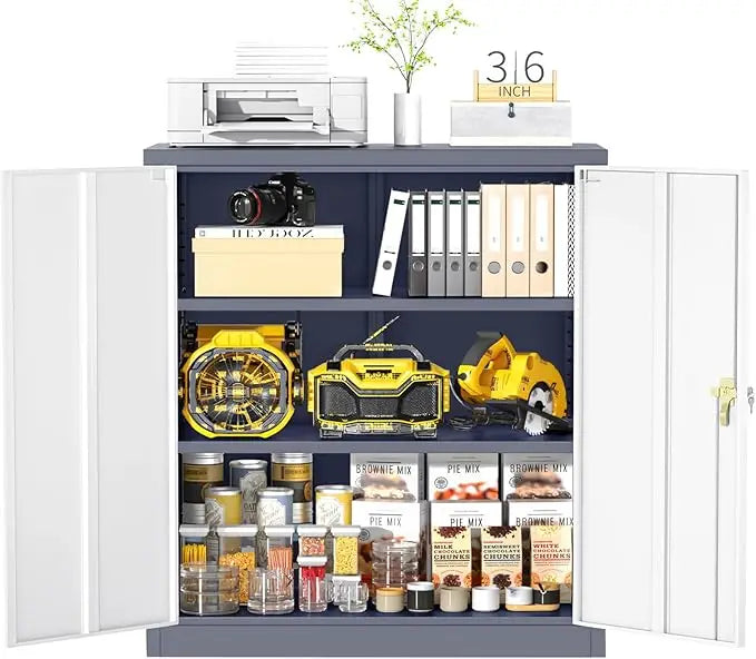 36" Metal Storage Cabinet with Wheels