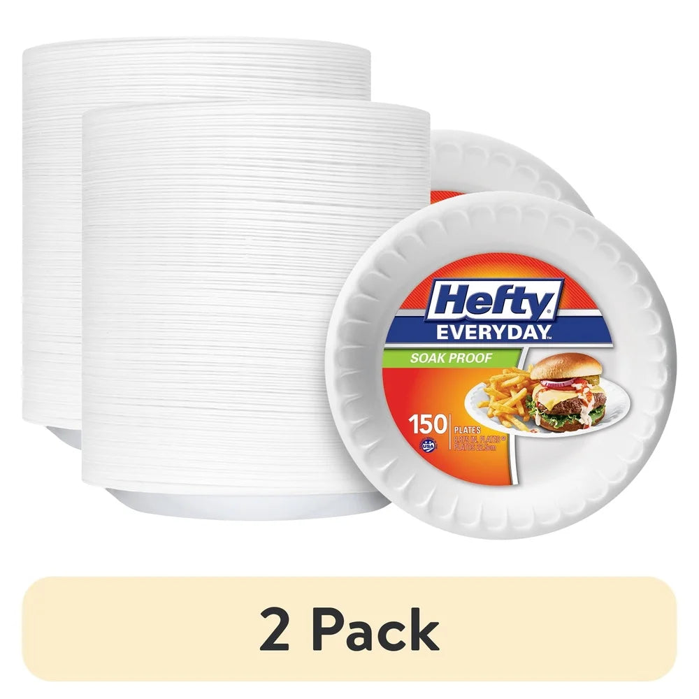 Disposable Foam Plates 9 Inch 150 Count