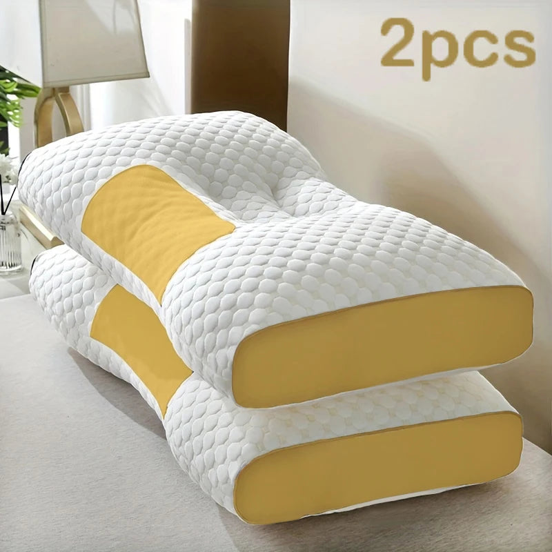 2pcs Massage Neck Pillows Adjustable Ergonomic