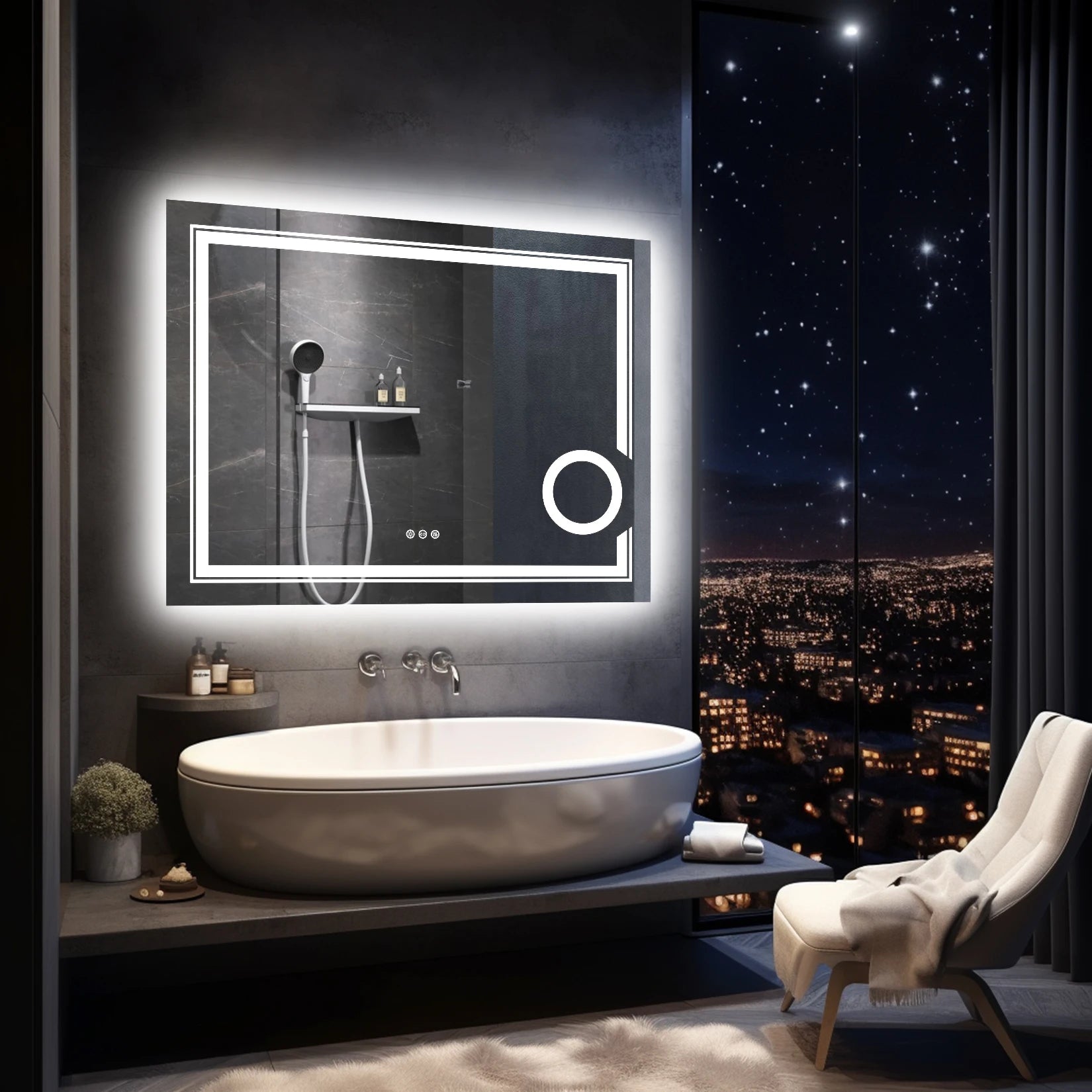LED Lighted Smart Bathroom Mirror