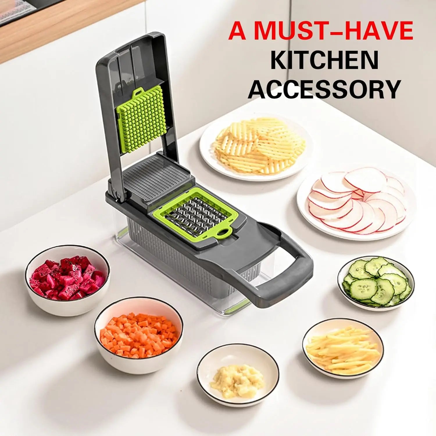 Professional Kitchen Slicer with Cleaver Blade