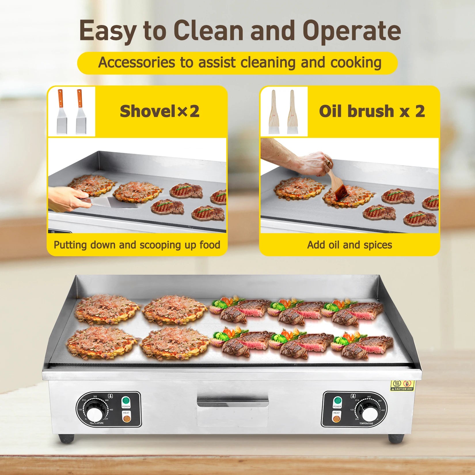 1500W 110V Commercial Electric Grill