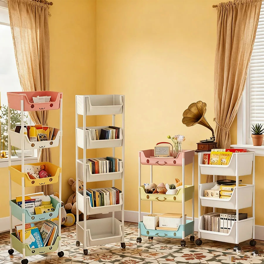 3/5-layer plastic storage rack