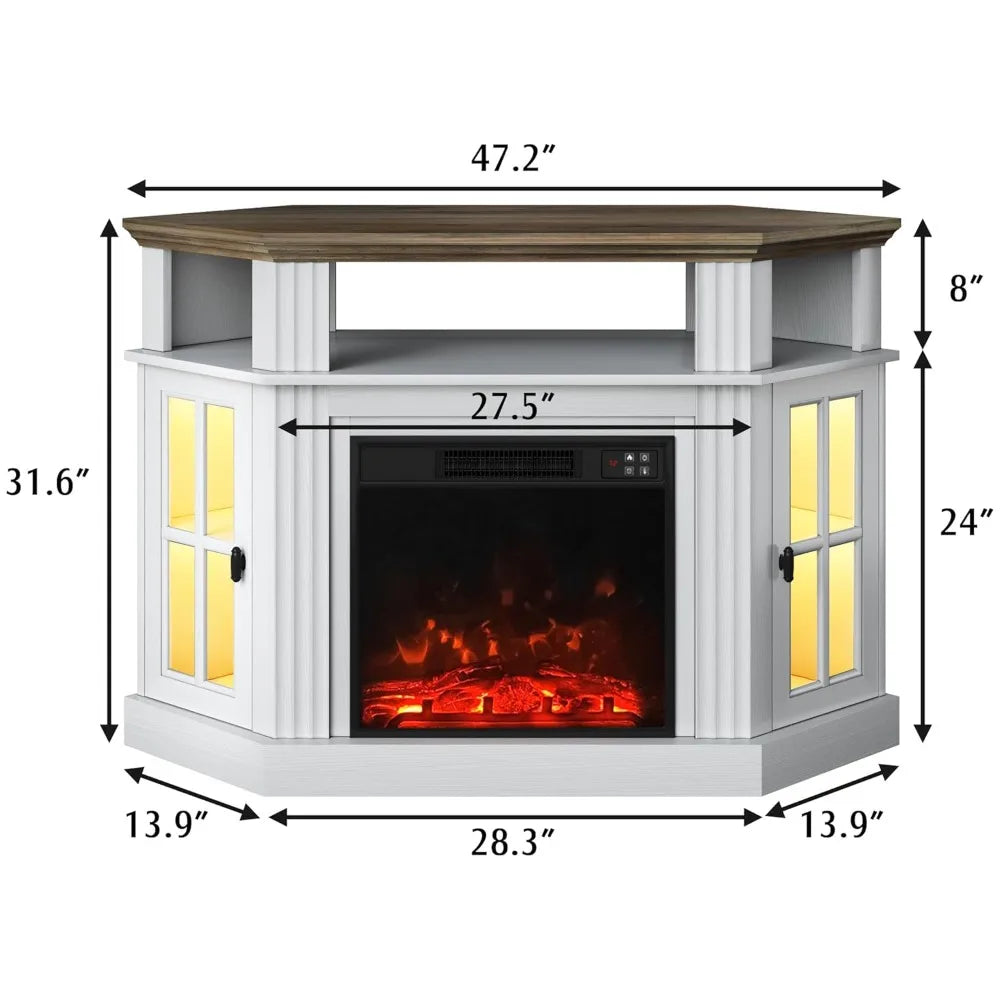 Fireplace TV Stand 55 Inch Living Room Bedroom