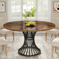 47" Round Dining Table for 4 People