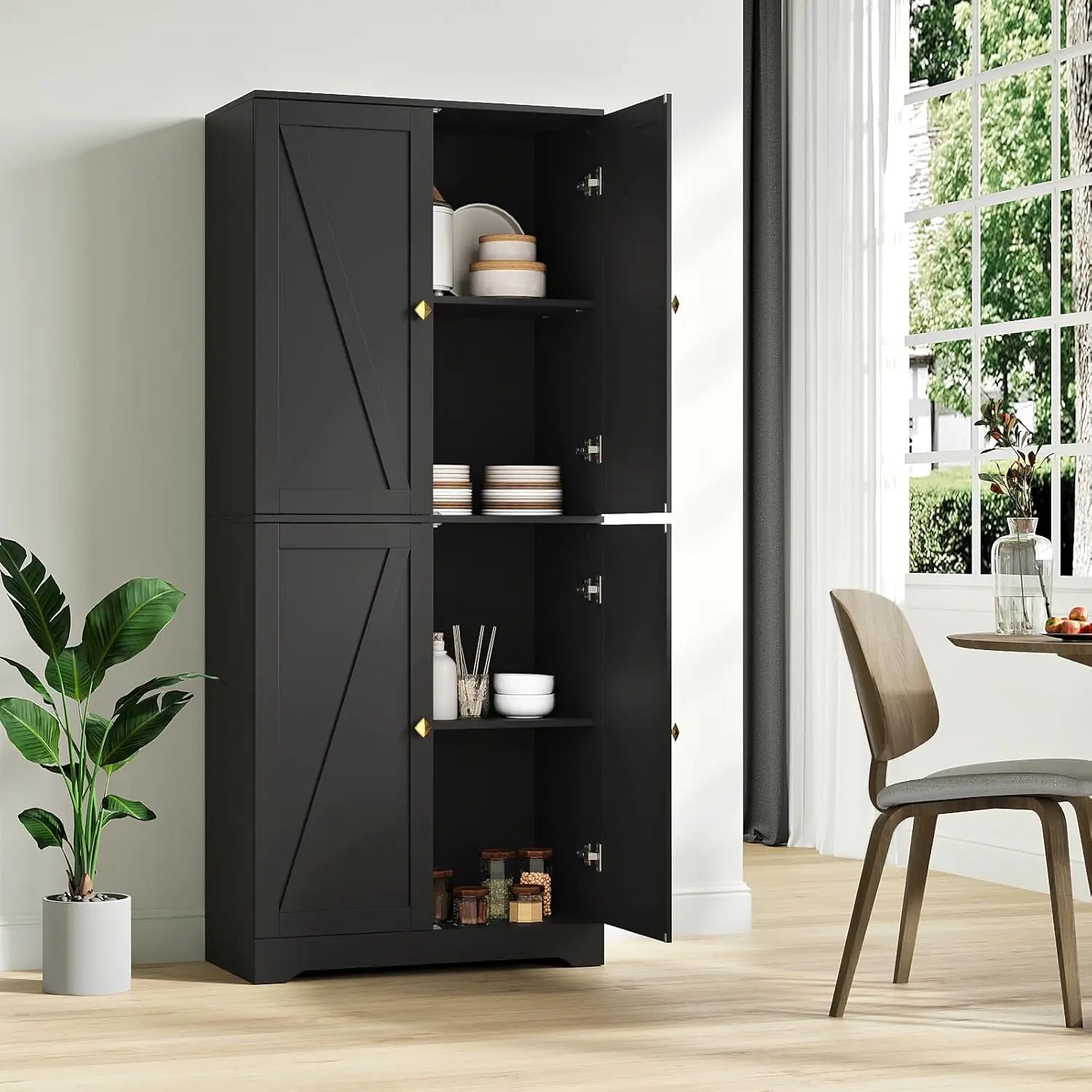 Kitchen Pantry Cabinet, 72”
