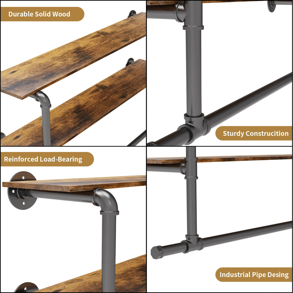 Heavy Duty Pipe Clothing Rack