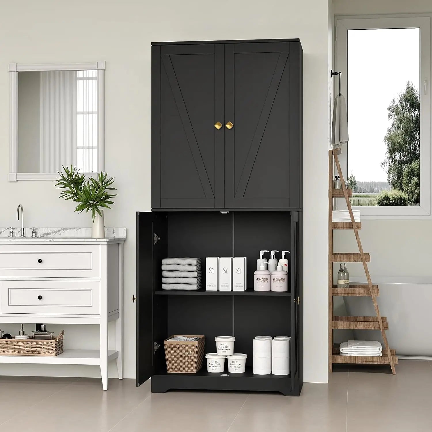 Kitchen Pantry Cabinet, 72”