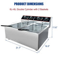 Commercial Electric Deep Fryer with Baskets