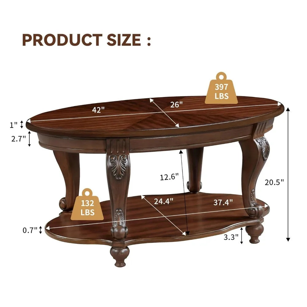 43 Inch Cherry Coffee Table