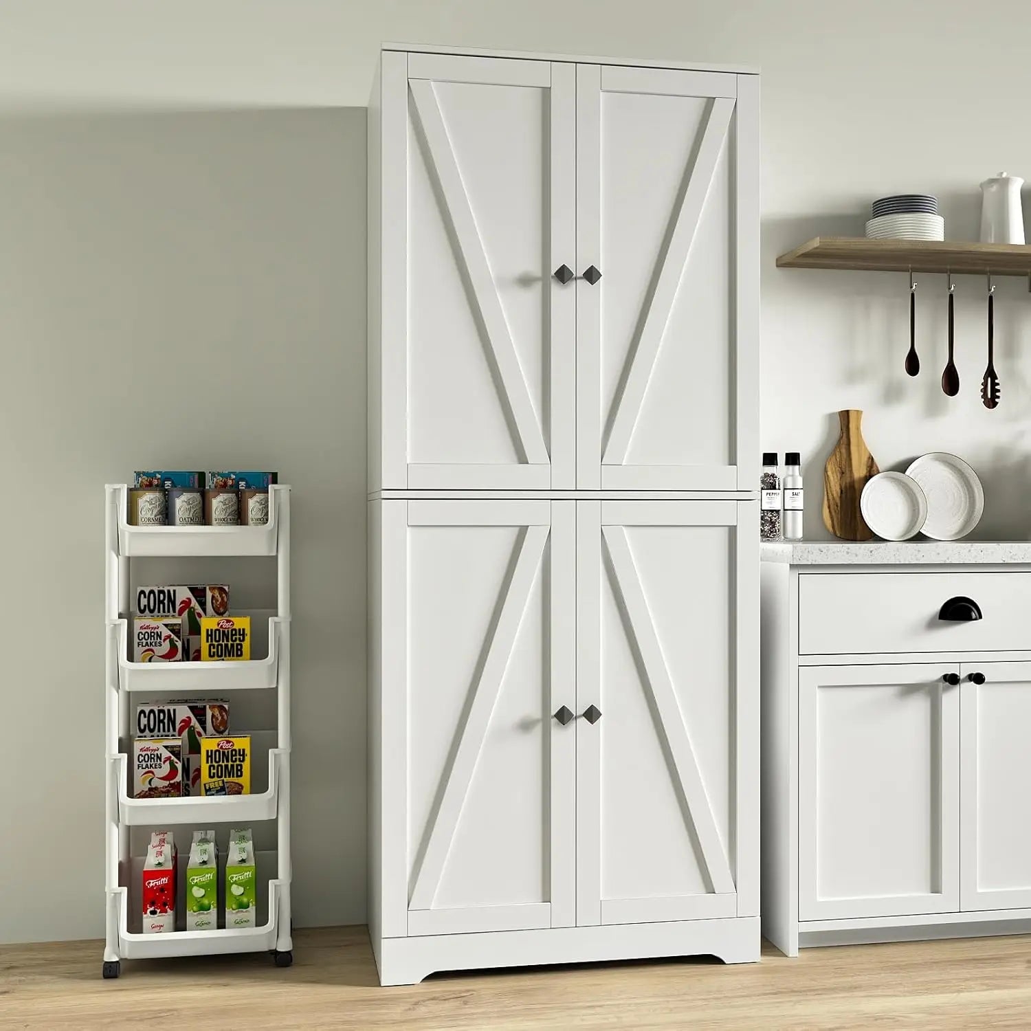 Kitchen Pantry Cabinet, 72”
