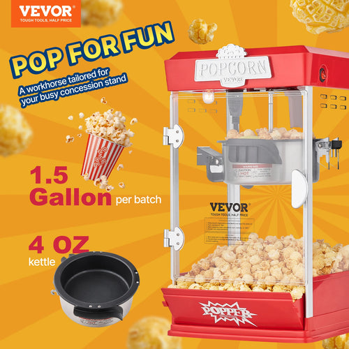 4Oz Popcorn Maker Commercial Popcorn