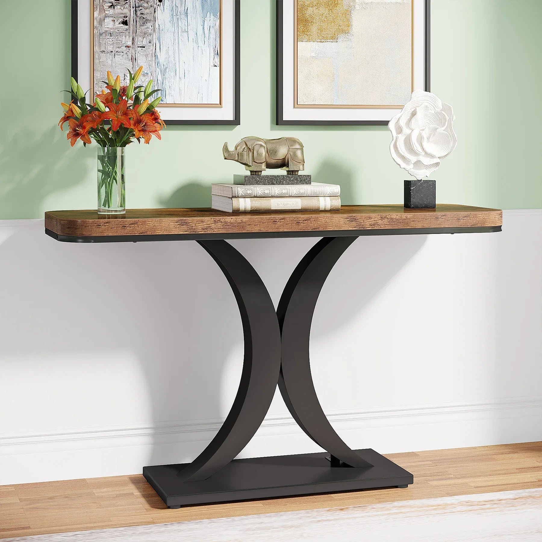 Console Table, 40 inch Narrow Entryway Foyer