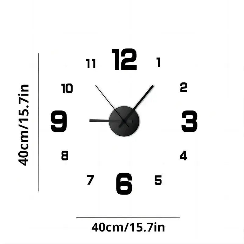 Creative Frameless Clock Living Room Office
