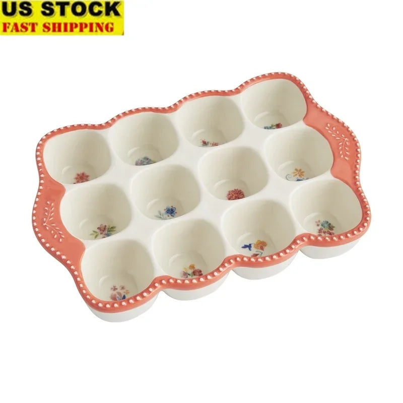 Stoneware Rustic Egg Holder