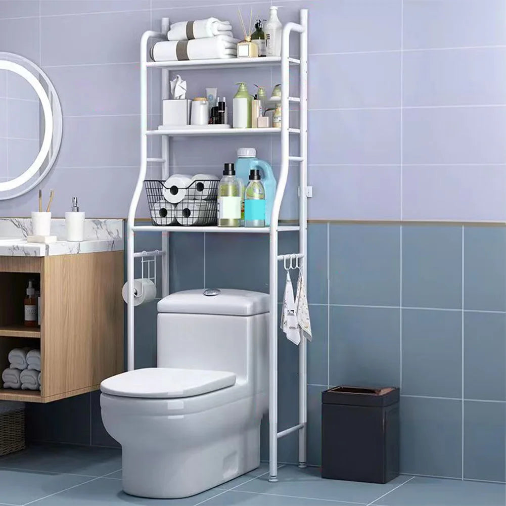 Metal Bathroom Shelves with Paper Holder