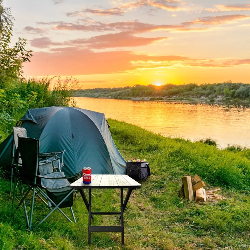 Adjustable Height Portable Folding Camp Table