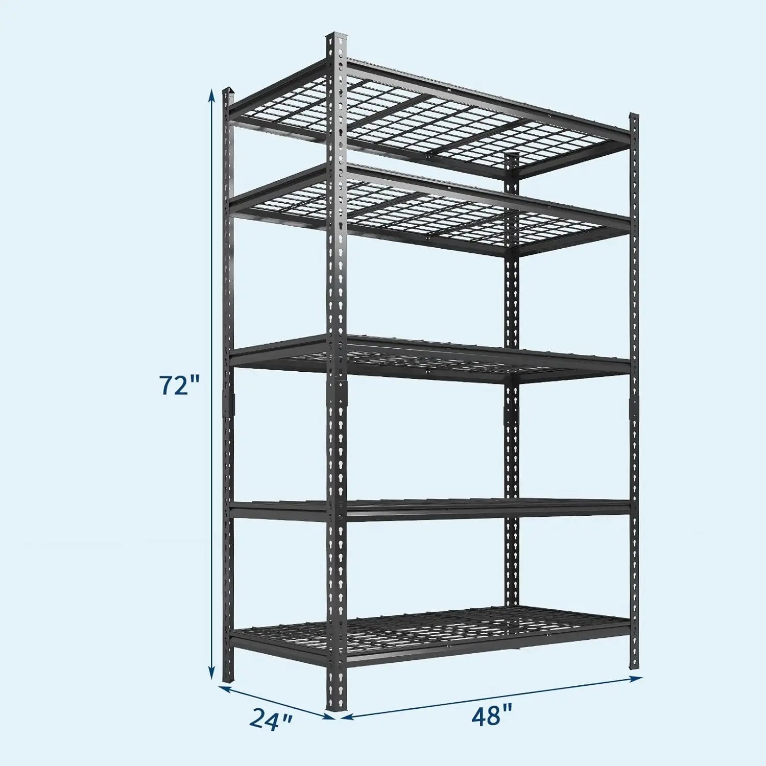 Heavy Duty 5 Tier Storage Shelves
