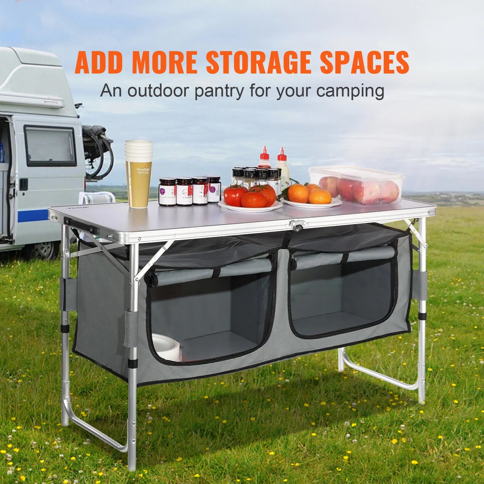 Quick set-up Folding Camping Table