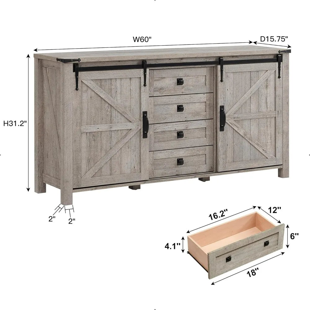 Dresser Chests for Bedroom w/4 Drawers