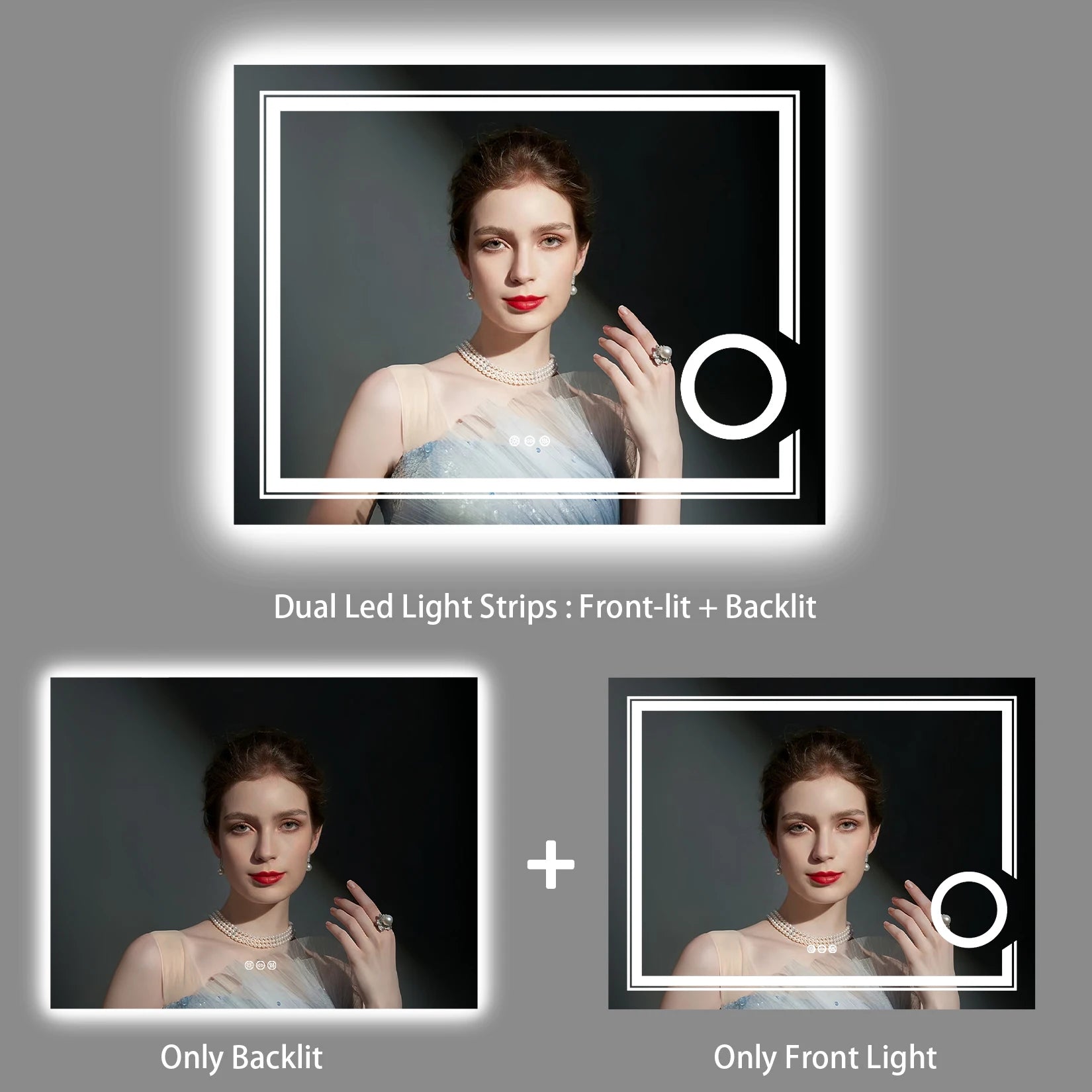 LED Lighted Smart Bathroom Mirror