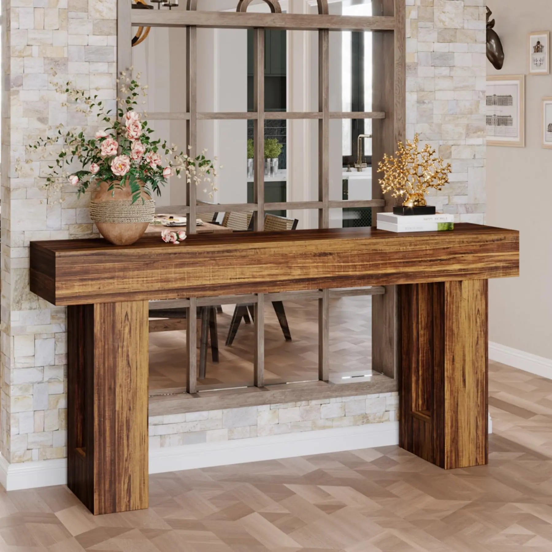63-Inch Long Console Table