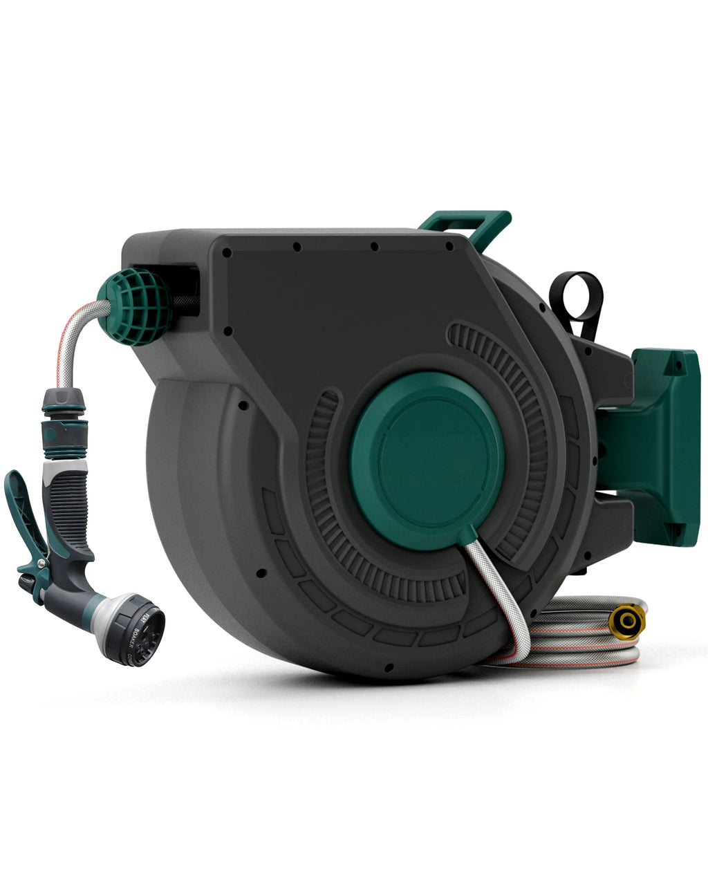 Retractable Garden Hose Reel 1/2 Inch x 130 ft, Wall Mounted