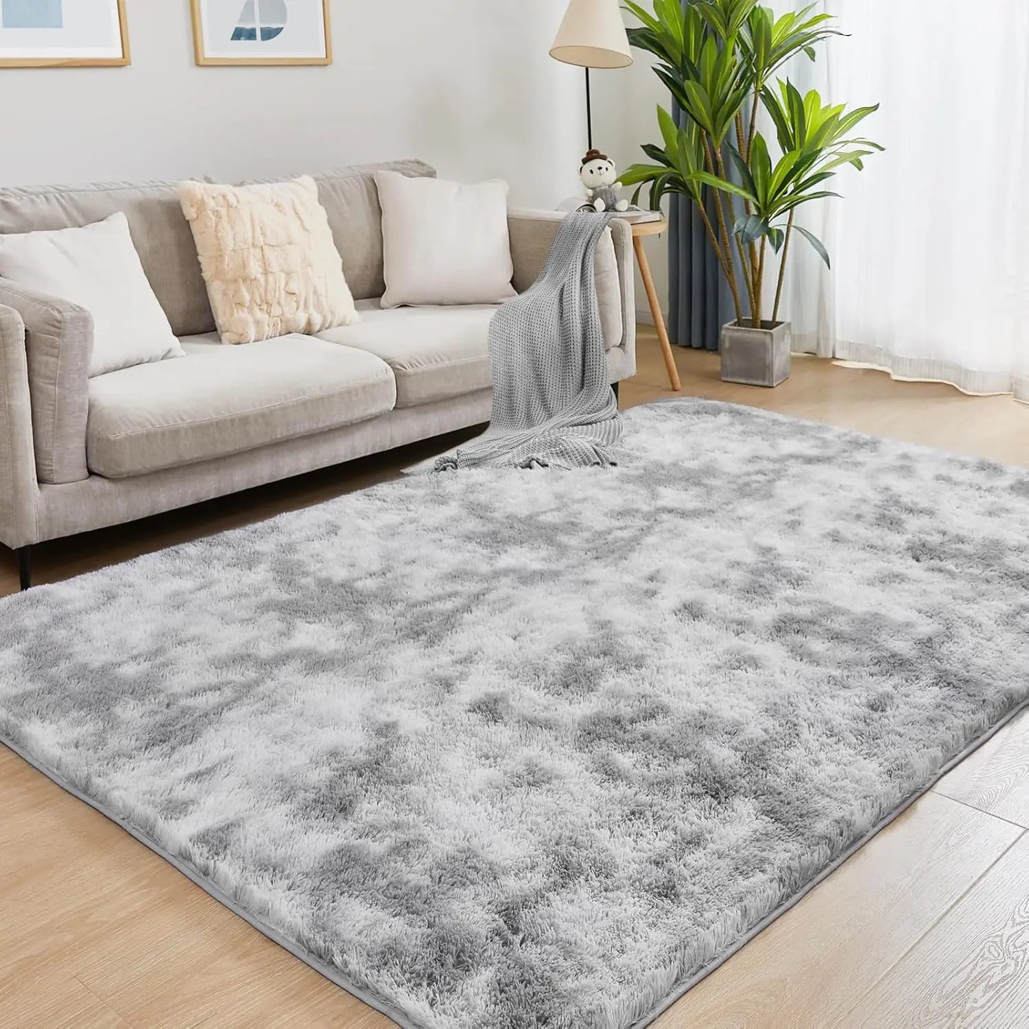Soft Area Rugs for Living Room Non-Slip