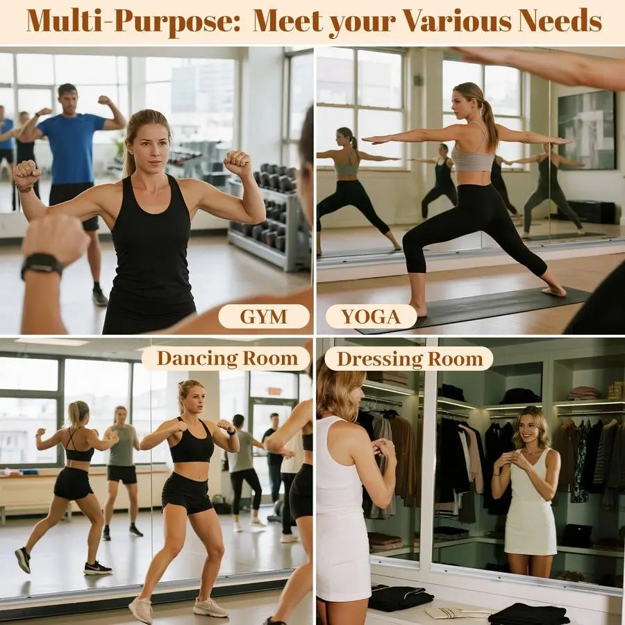 Full Length Body Mirror for Exercise, Fineness,