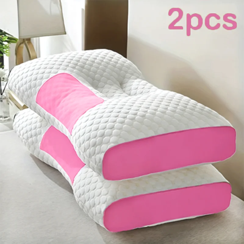 2pcs Massage Neck Pillows Adjustable Ergonomic