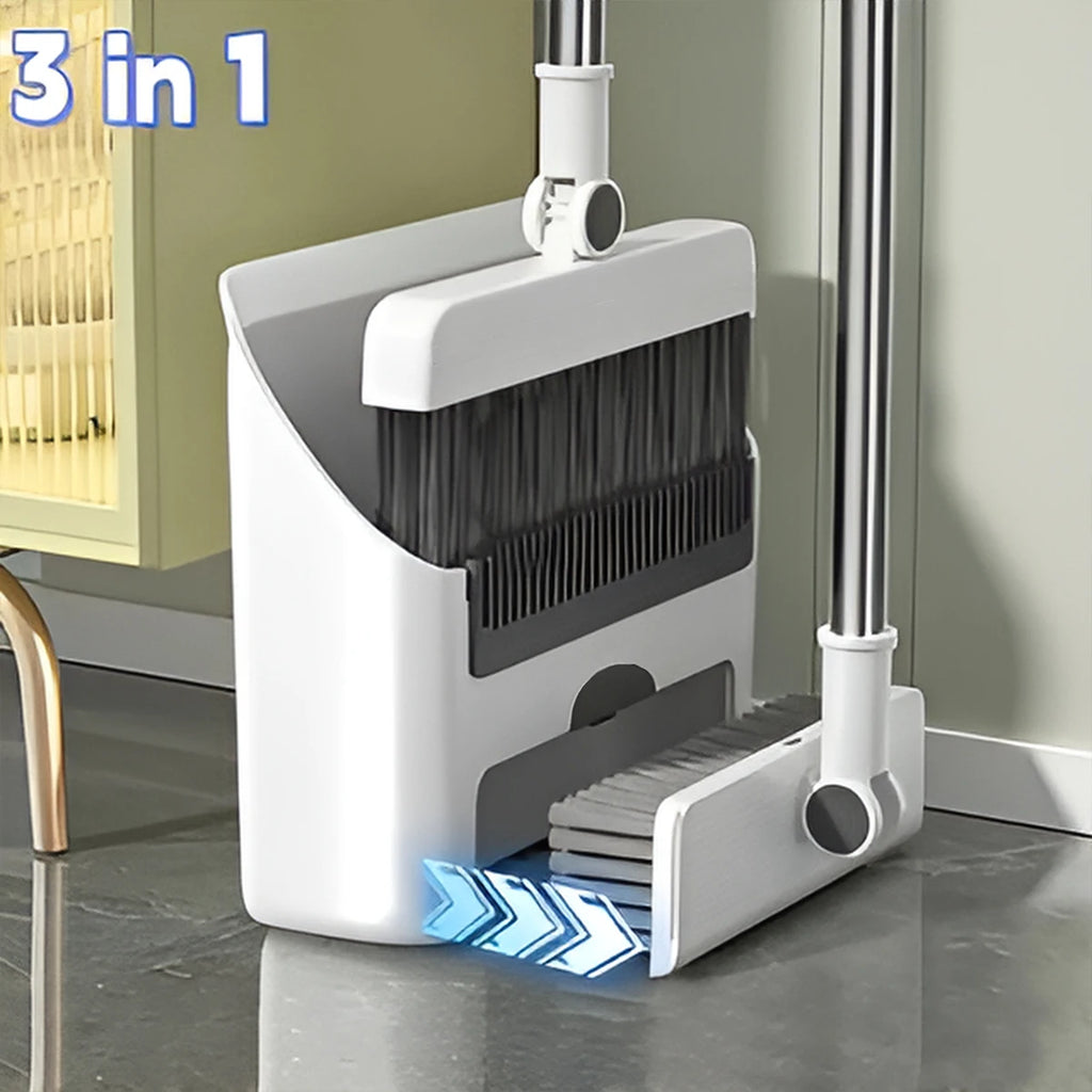 3in 1 Broom and Dustpan Set