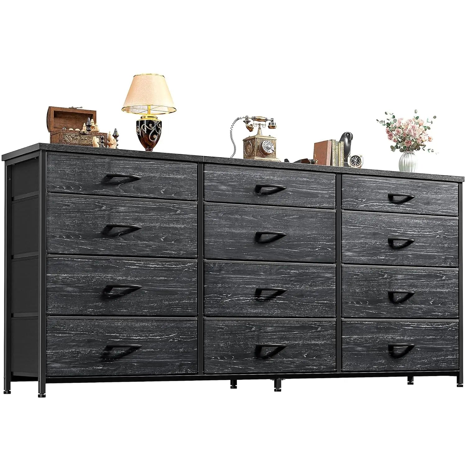 55" Dresser for Bedroom with 12 Drawers